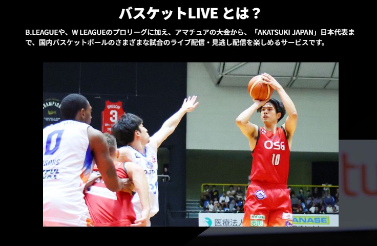 バスケットLIVEのサービス